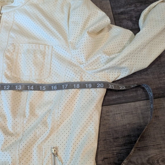 Conrad C White Perforated Jacket Sz. 14 - Picture 13 of 13